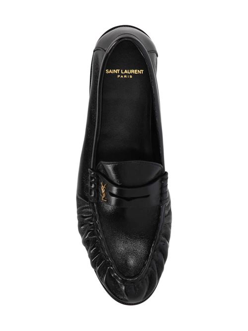 black lambskin signature Cassandre logo Saint Laurent | 775867AA00K1000